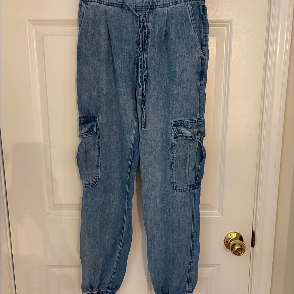 Bella Dahl Light Blue Cargo Jeans